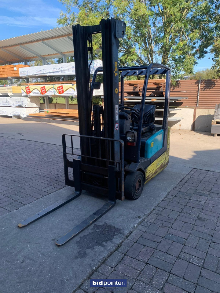 Electric forklift Heftruck elektrisch - 3 wiel - 1600kg! Freelift! Komatsu FB16 - 5.5 mtr. Sideshift!: picture 11