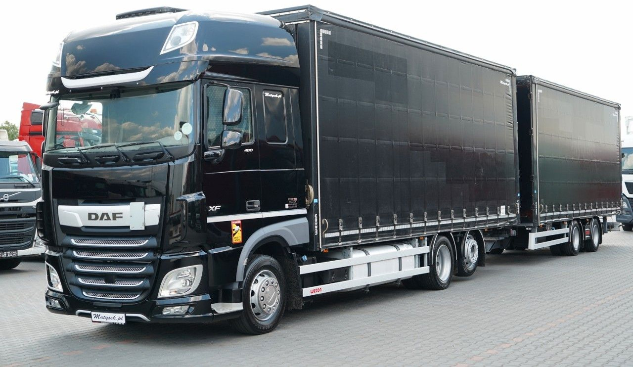 DAF XF 480 / ZESTAW TANDEM / 120 M3 / PRZEJAZDOWY / - Curtainsider truck: picture 1 DAF XF 480 / ZESTAW TANDEM / 120 M3 / PRZEJAZDOWY / - Curtainsider truck: picture 1