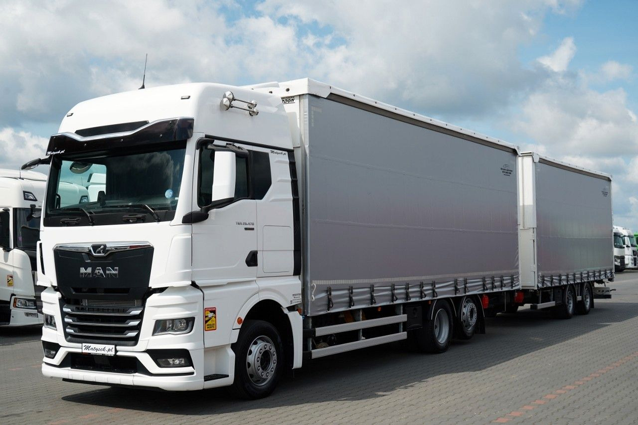 MAN TGX 26.470 / ZESTAW TANDEM 120 M3 / PRZEJAZDOWY - Curtainsider truck: picture 1 MAN TGX 26.470 / ZESTAW TANDEM 120 M3 / PRZEJAZDOWY - Curtainsider truck: picture 1