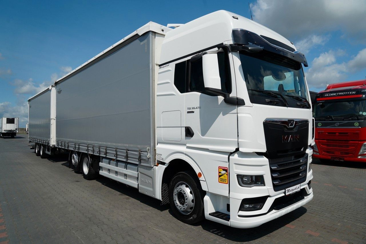 MAN TGX 26.470 / ZESTAW TANDEM 120 M3 / PRZEJAZDOWY - Curtainsider truck: picture 5 MAN TGX 26.470 / ZESTAW TANDEM 120 M3 / PRZEJAZDOWY - Curtainsider truck: picture 5