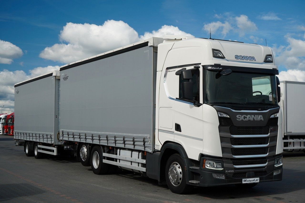 Scania S 450 / ZESTAW TANDEM / 120 M3 / I-PARK COOL Scania S 450 / ZESTAW TANDEM / 120 M3 / PO KONTRAKCIE S - Curtainsider truck: picture 1 Scania S 450 / ZESTAW TANDEM / 120 M3 / I-PARK COOL Scania S 450 / ZESTAW TANDEM / 120 M3 / PO KONTRAKCIE S - Curtainsider truck: picture 1