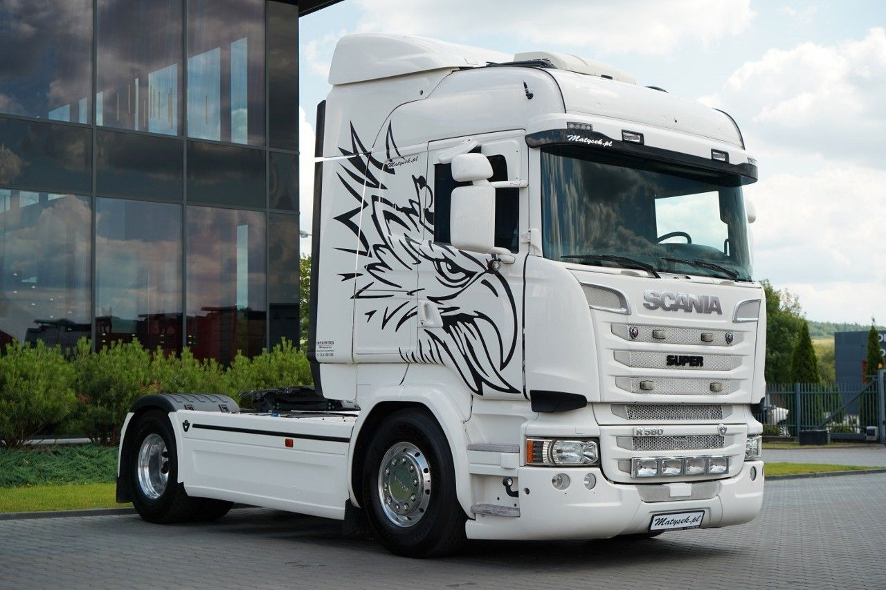 Scania R 580 / V8 / RETARDER / CAŁA NA PODUSZKACH - Tractor unit: picture 1 Scania R 580 / V8 / RETARDER / CAŁA NA PODUSZKACH - Tractor unit: picture 1