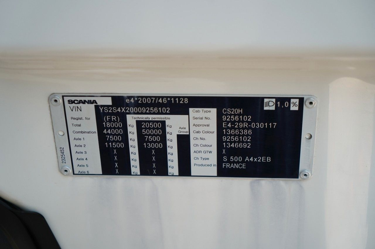 Tractor unit Scania S 500 / RETARDER / FULL AIRMATIC / OPONY 100% /: picture 18