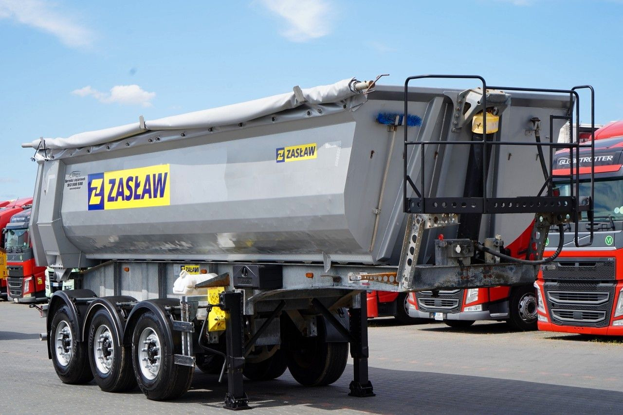 ZASŁAW WYWROTKA 27 m3 / STALOWA / HP / RYNNA / 2017 rok - Tipper semi-trailer: picture 1 ZASŁAW WYWROTKA 27 m3 / STALOWA / HP / RYNNA / 2017 rok - Tipper semi-trailer: picture 1