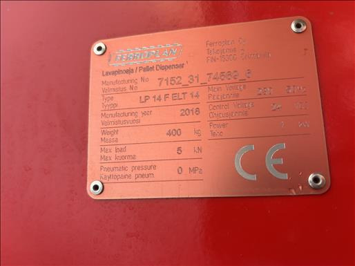 Ferroplan LP14FELT Pallet dispenser - Food processing equipment: picture 5 Ferroplan LP14FELT Pallet dispenser - Food processing equipment: picture 5
