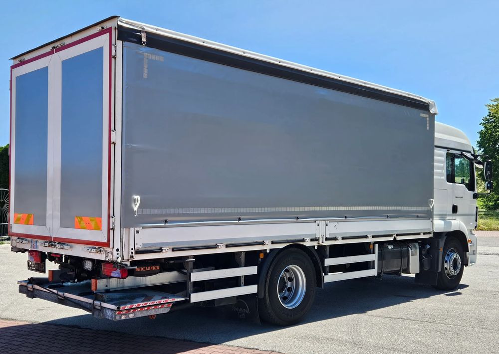 Curtainsider truck MAN TGM 15.290/E6/FIRANKA/BURTO-FIRANKA/SZKOŁA JAZDY/MAŁY ROZSTAW OSI/16PALET/WINDA/NISKI PRZEBIEG/2019/SERWISOWANY/JAK NOWY: picture 6
