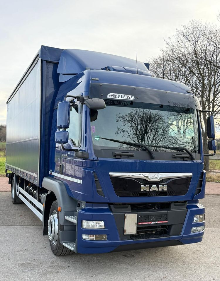 MAN TGM 18.340 / FIRANKA / SPROWADZONY / 9100 ŁADOWNOŚĆ / 18 PALET / E6 / WINDA / - Curtainsider truck: picture 3 MAN TGM 18.340 / FIRANKA / SPROWADZONY / 9100 ŁADOWNOŚĆ / 18 PALET / E6 / WINDA / - Curtainsider truck: picture 3