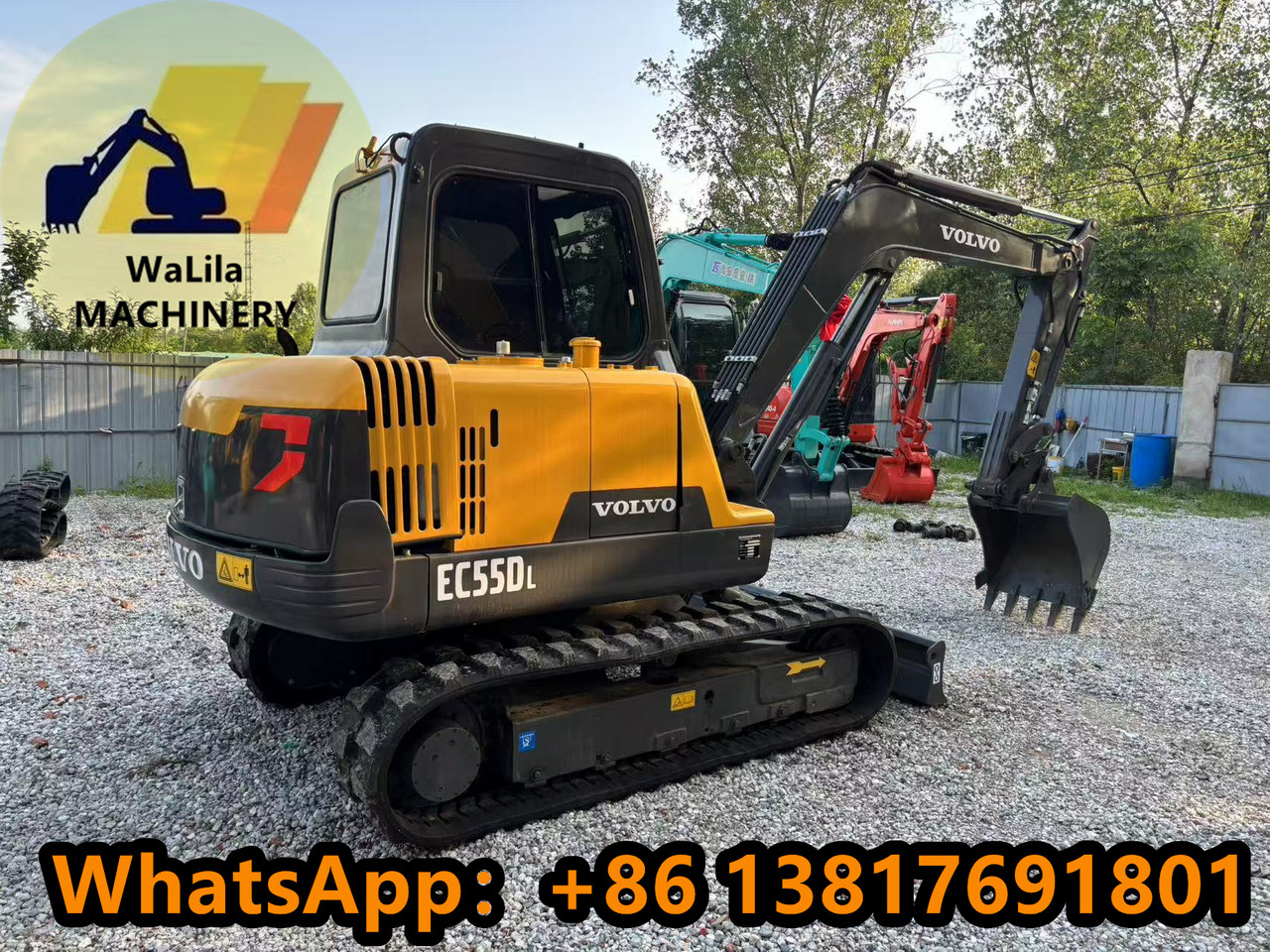 VOLVO EC55 Rubber track version - Mini excavator: picture 4 VOLVO EC55 Rubber track version - Mini excavator: picture 4