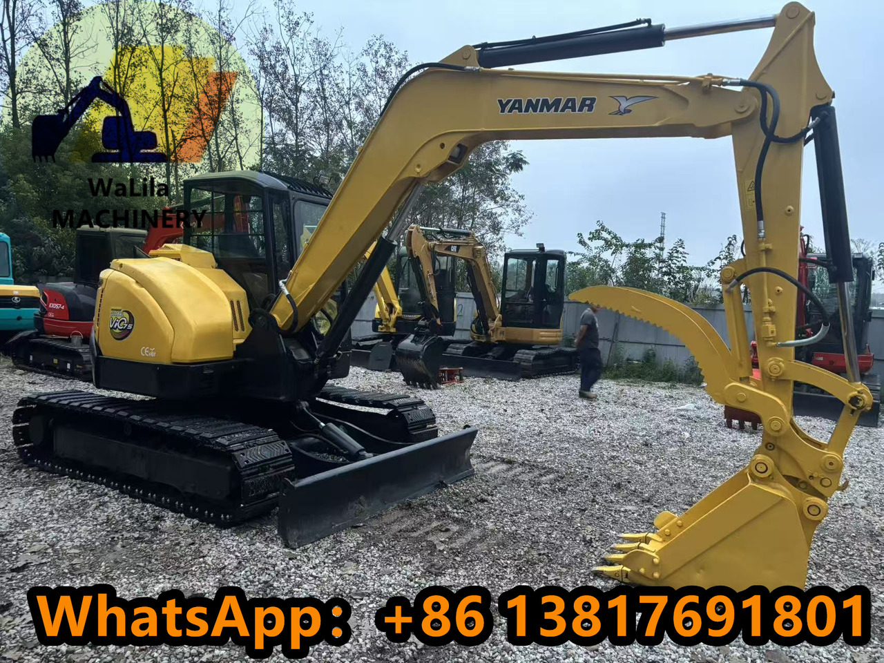 YANMAR VIO75 - Mini excavator: picture 4 YANMAR VIO75 - Mini excavator: picture 4