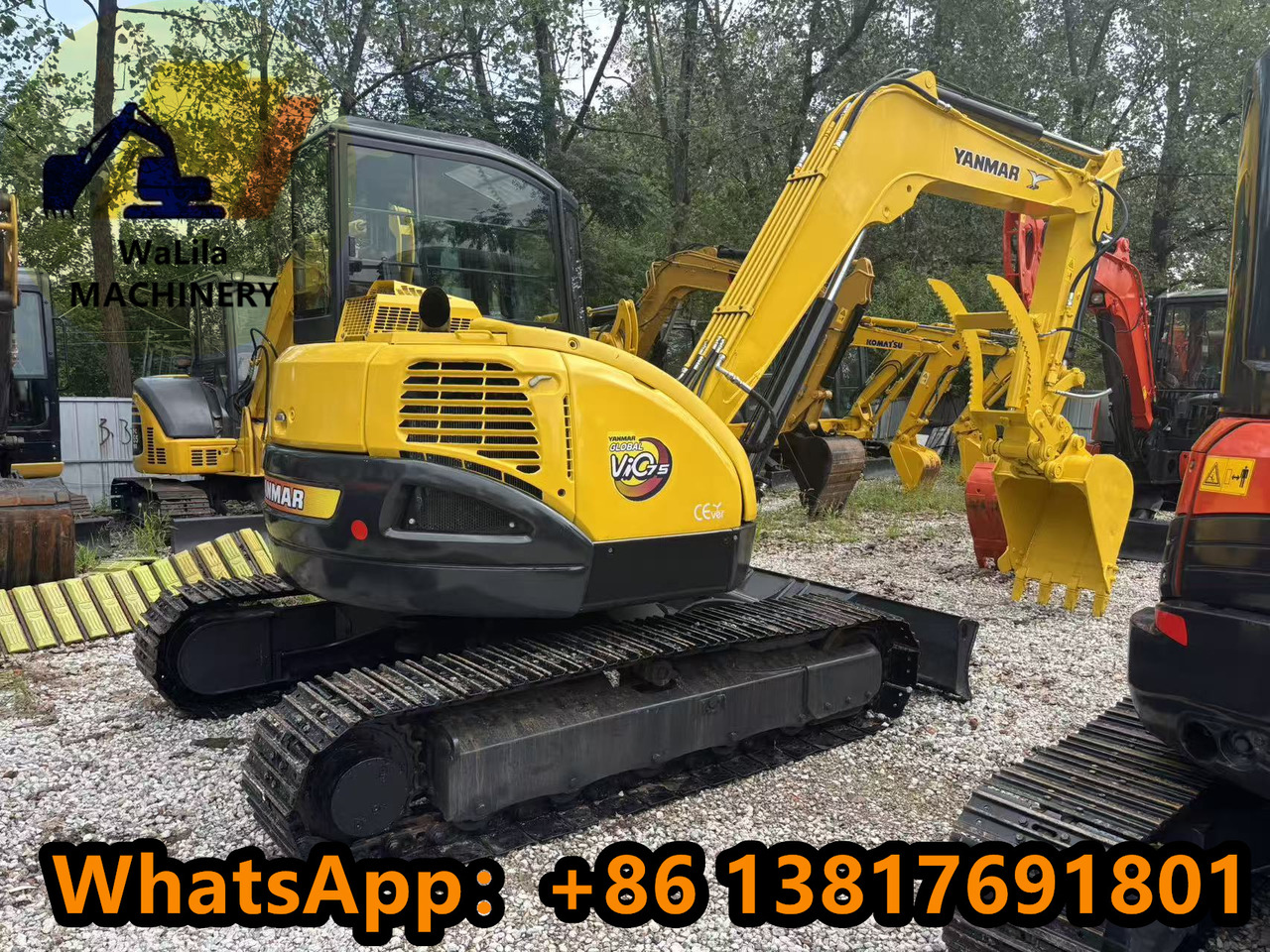 YANMAR VIO75 - Mini excavator: picture 1 YANMAR VIO75 - Mini excavator: picture 1