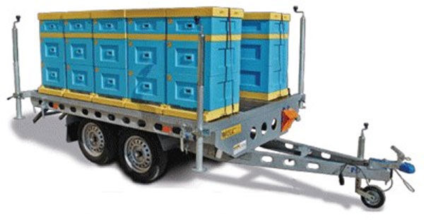 Wiola PLATFORMA Z KOŁAMI POD PODŁOGĄ DO TRANSPORTU 10 ULI/ PLATFORM FO - Dropside/ Flatbed trailer: picture 1 Wiola PLATFORMA Z KOŁAMI POD PODŁOGĄ DO TRANSPORTU 10 ULI/ PLATFORM FO - Dropside/ Flatbed trailer: picture 1
