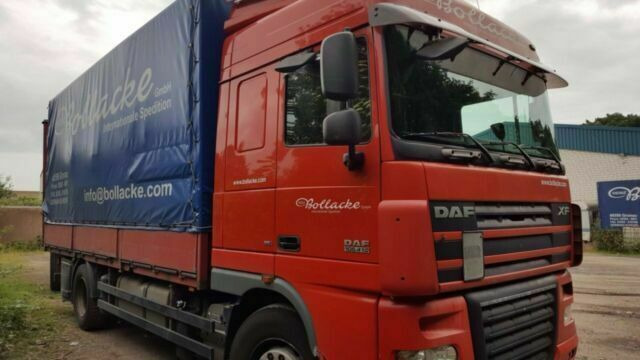 DAF 105-410 XF Plane Spriegel German Truck - Curtainsider truck: picture 3 DAF 105-410 XF Plane Spriegel German Truck - Curtainsider truck: picture 3