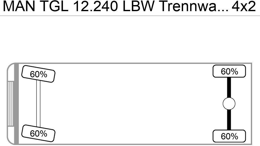 Refrigerator truck MAN TGL 12.240 LBW Trennwand Tür Klima: picture 10