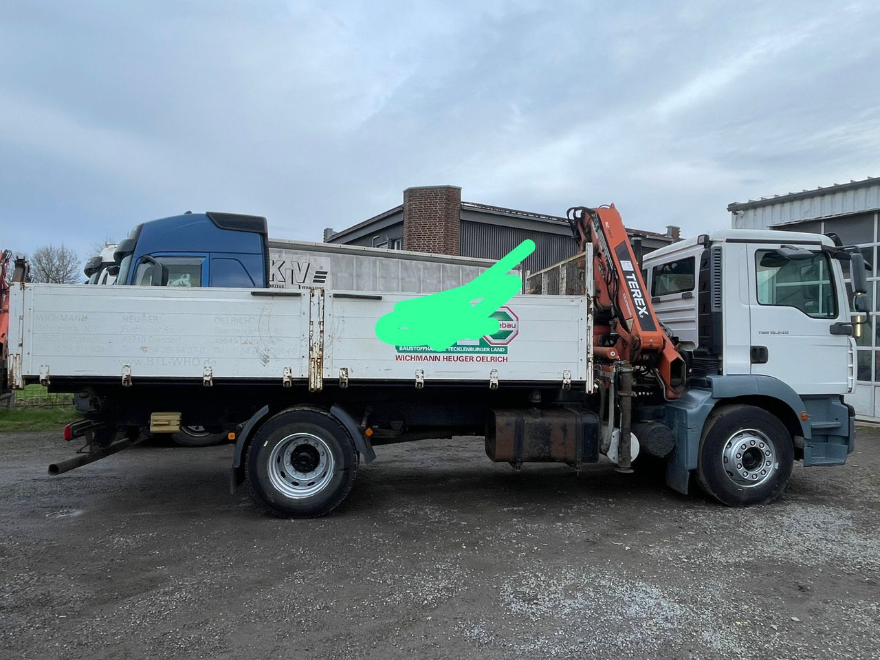 MAN TGM 18.240PS 4x2 3.S-Kipper mit Kran - Tipper, Crane truck: picture 2 MAN TGM 18.240PS 4x2 3.S-Kipper mit Kran - Tipper, Crane truck: picture 2