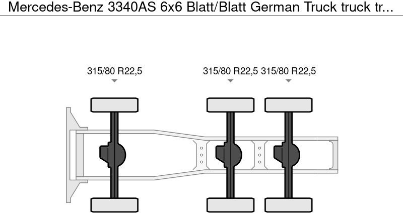 Mercedes-Benz 3340AS 6x6 Blatt/Blatt German Truck - Tractor unit: picture 4 Mercedes-Benz 3340AS 6x6 Blatt/Blatt German Truck - Tractor unit: picture 4
