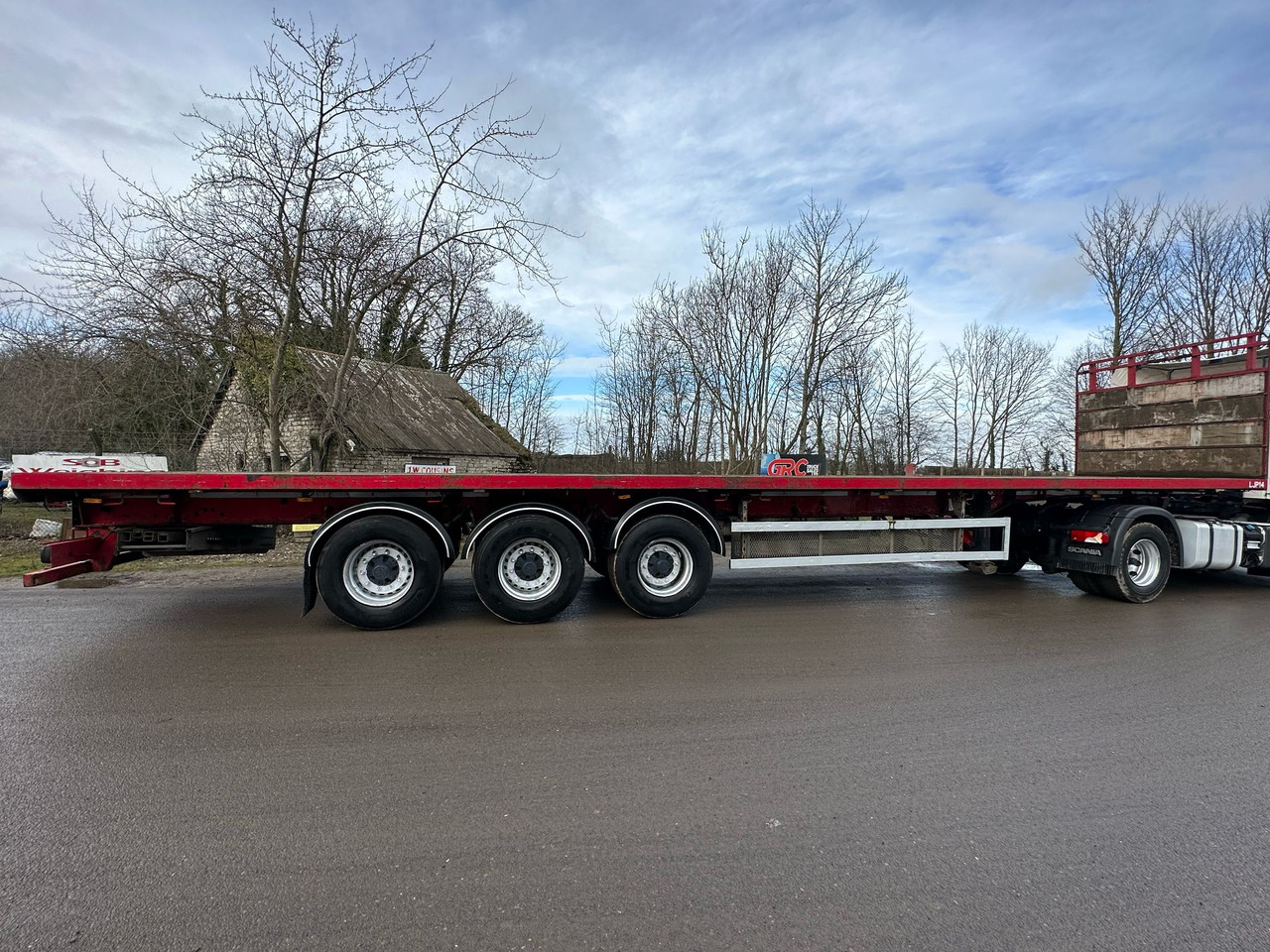 SDC triaxle Trailer - Dropside/ Flatbed semi-trailer: picture 2 SDC triaxle Trailer - Dropside/ Flatbed semi-trailer: picture 2