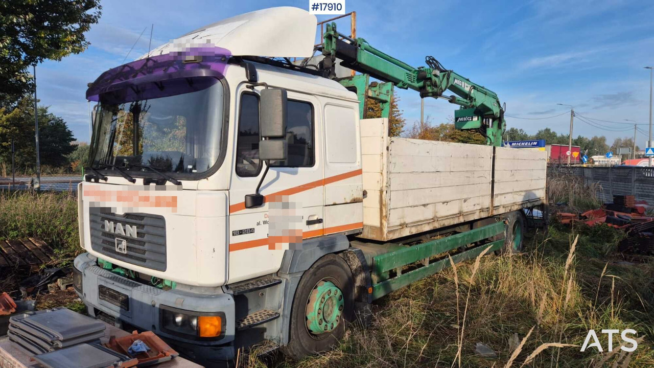 2000 MAN 18.284 - Dropside/ Flatbed truck, Crane truck: picture 4 2000 MAN 18.284 - Dropside/ Flatbed truck, Crane truck: picture 4
