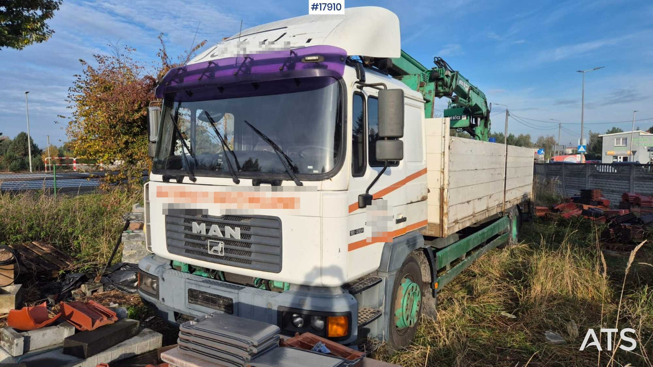 2000 MAN 18.284 - Dropside/ Flatbed truck, Crane truck: picture 1 2000 MAN 18.284 - Dropside/ Flatbed truck, Crane truck: picture 1