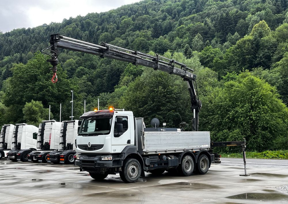 Renault Kerax 380 EEV // Skrzynia Burtowa // HIAB XS166 Hipro + Radio // Zwolnice // // - Dropside/ Flatbed truck, Crane truck: picture 1 Renault Kerax 380 EEV // Skrzynia Burtowa // HIAB XS166 Hipro + Radio // Zwolnice // // - Dropside/ Flatbed truck, Crane truck: picture 1