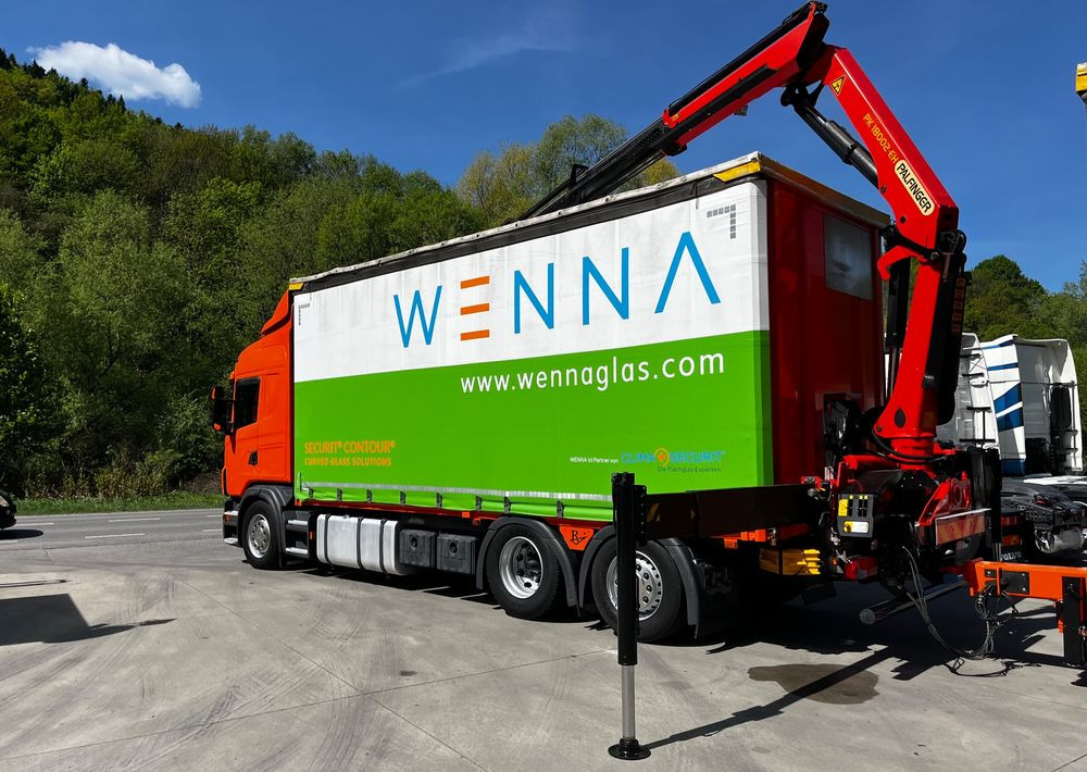 Scania G420 // Tandem // HDS Palfinger 18002 EH // Przyczepa // Oś skrętna podnoszona // Video !!! - Curtainsider truck, Crane truck: picture 5 Scania G420 // Tandem // HDS Palfinger 18002 EH // Przyczepa // Oś skrętna podnoszona // Video !!! - Curtainsider truck, Crane truck: picture 5