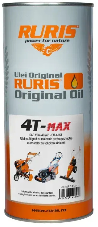 Olej RURIS 4T-MAX 1l - Motor oil and car care products: picture 1 Olej RURIS 4T-MAX 1l - Motor oil and car care products: picture 1