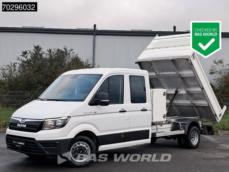 Tipper van MAN TGE 5.120 Doppel Kabine Kipper Doppelbereifung 3,5t AHK Klima Tempomat Kamera Euro6 A/C Towbar Cruise control: picture 1