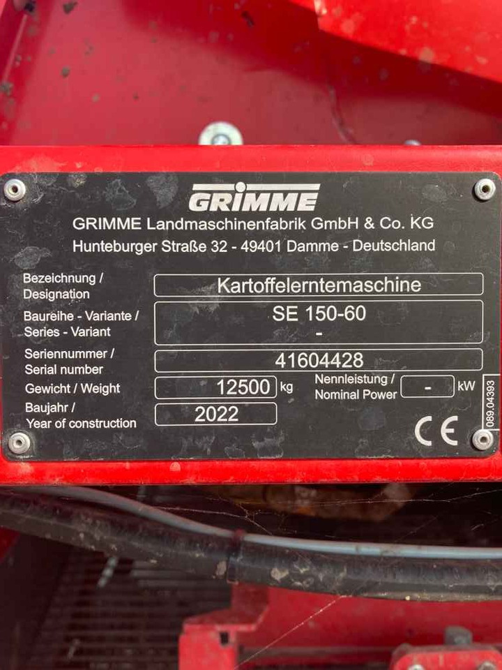 Grimme SE 150-60 UB - Potato harvester: picture 3 Grimme SE 150-60 UB - Potato harvester: picture 3