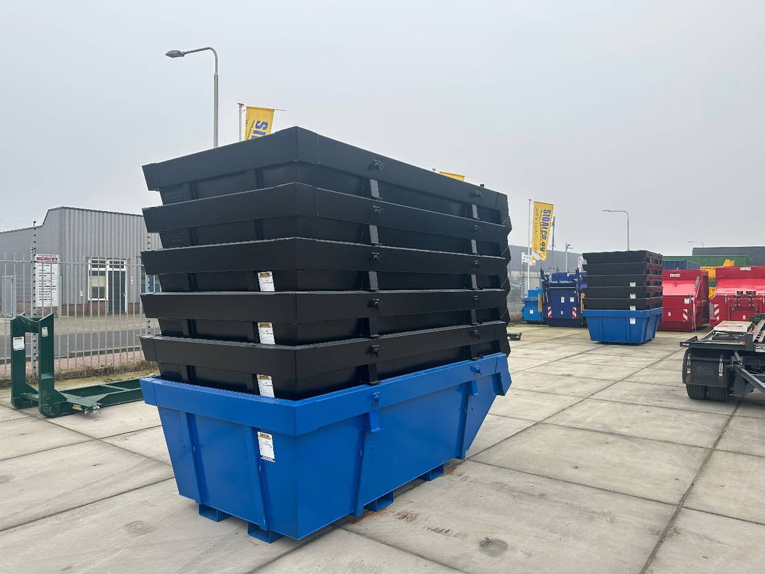 Sidalco 6m3 met heftruck lepel kokers - Skip bin: picture 5 Sidalco 6m3 met heftruck lepel kokers - Skip bin: picture 5