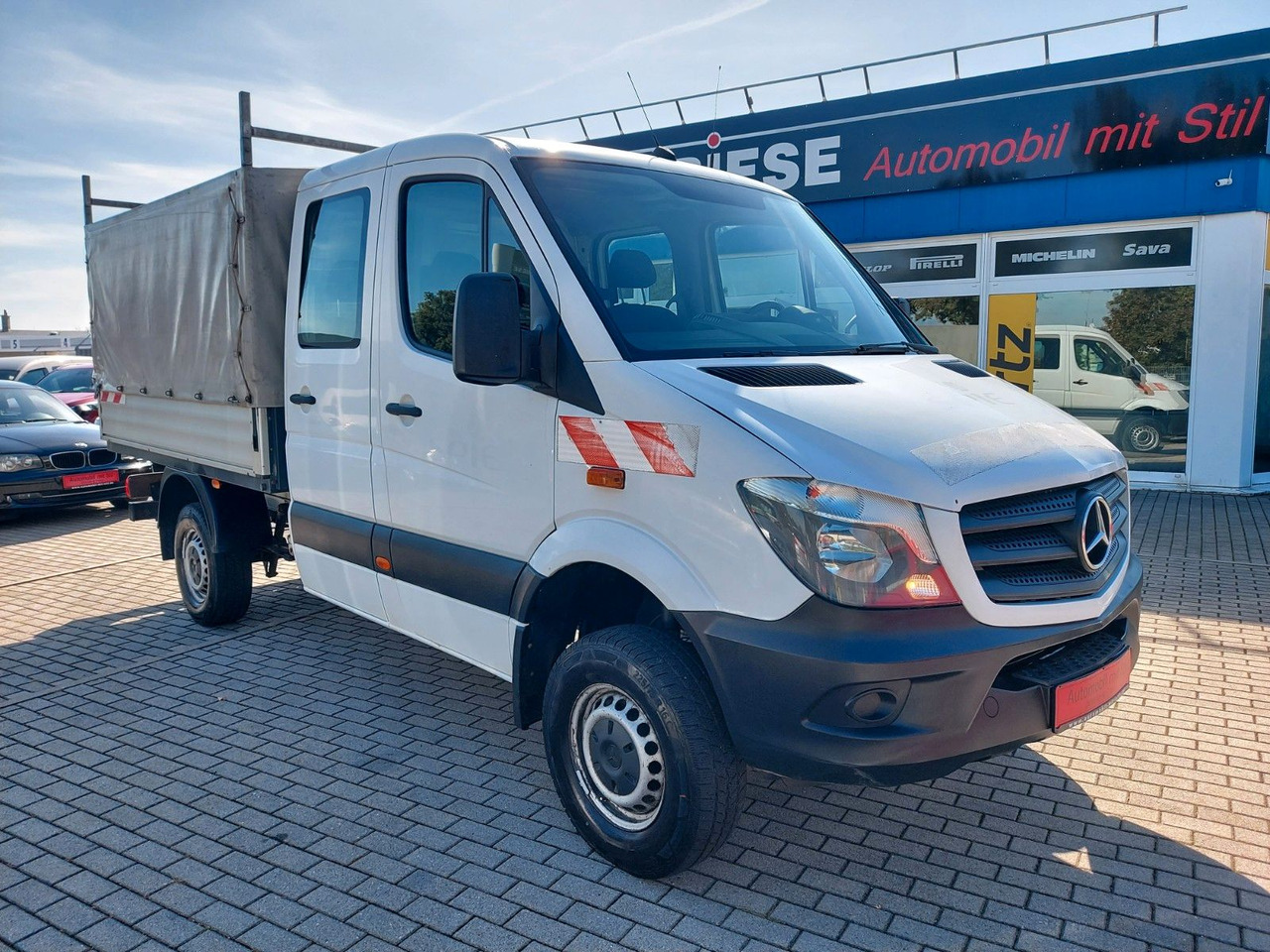 Mercedes-Benz Sprinter II Pritsche DoKa 316 CDI 4X4 Klima - Curtain side van, Combi van: picture 1 Mercedes-Benz Sprinter II Pritsche DoKa 316 CDI 4X4 Klima - Curtain side van, Combi van: picture 1