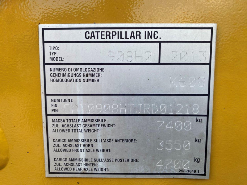 Loader Caterpillar 908 H2 NVT: picture 14