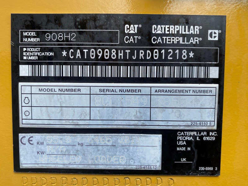 Loader Caterpillar 908 H2 NVT: picture 12