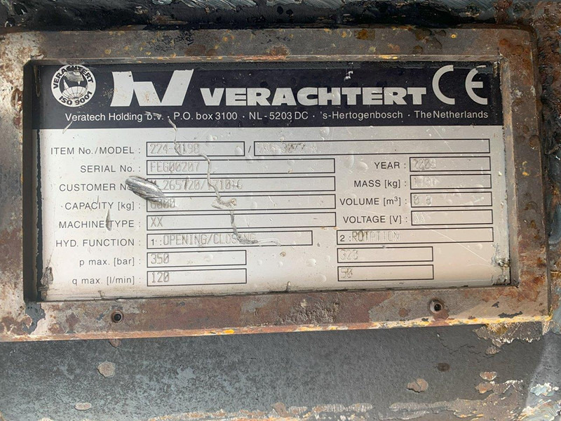 Verachtert VRG30-2 - Grapple: picture 3 Verachtert VRG30-2 - Grapple: picture 3