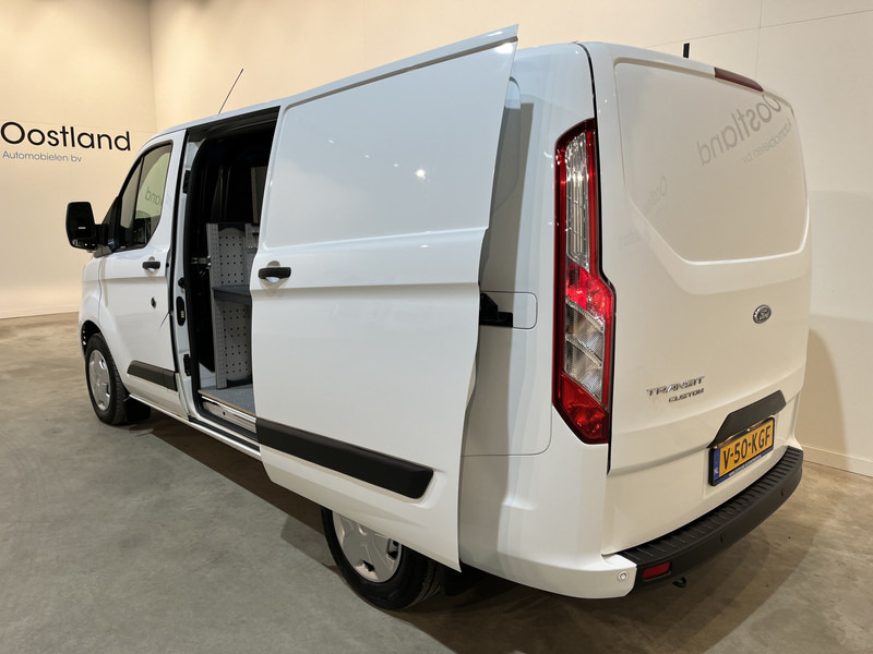 Small van Ford Transit Custom 300 2.0 TDCI L1H1 Trend 130 PK / Servicebus / Bott Inrichting / Euro 6 / Schuifdeur L + R / Airco / CarPlay / Klep / PDC / Navigatie / 3-Zits  / BPM VRIJ !!: picture 9