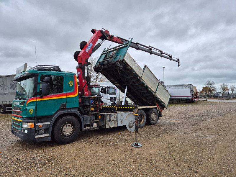 Scania P450 6x2/4 // HMF 2620 K5 // 3-way tip - Crane truck: picture 1 Scania P450 6x2/4 // HMF 2620 K5 // 3-way tip - Crane truck: picture 1