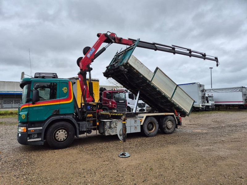 Scania P450 6x2/4 // HMF 2620 K5 // 3-way tip - Crane truck: picture 2 Scania P450 6x2/4 // HMF 2620 K5 // 3-way tip - Crane truck: picture 2