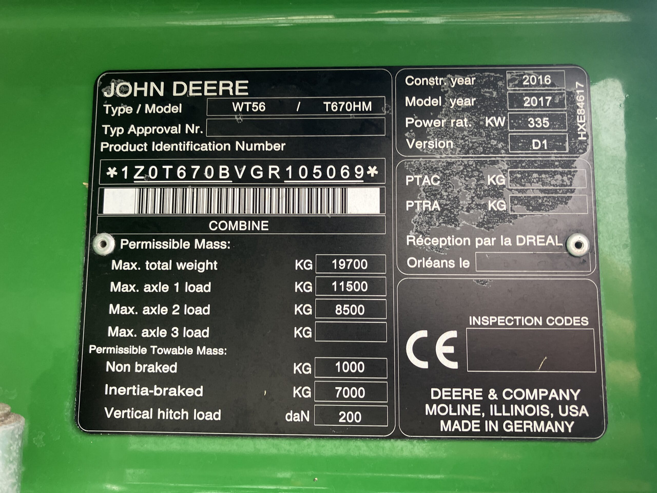 Combine harvester John Deere T670i HillMaster: picture 10