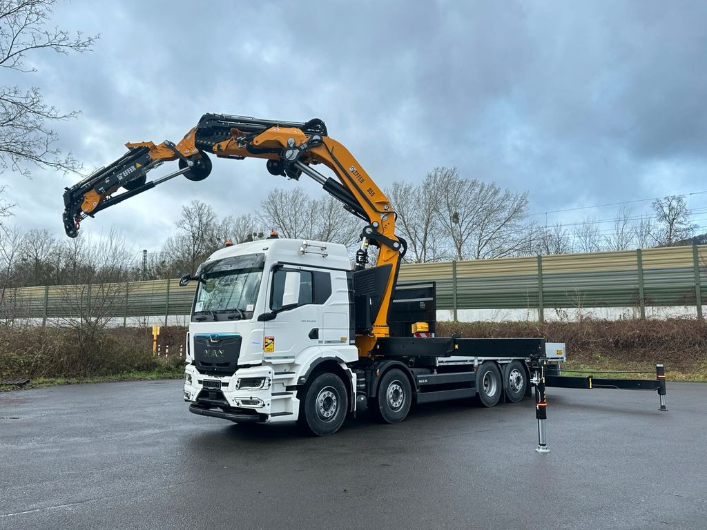 MAN TGS 35.520 8X2 Hiab EFFER 955-8s +Jib 6s - Dropside/ Flatbed truck, Crane truck: picture 1 MAN TGS 35.520 8X2 Hiab EFFER 955-8s +Jib 6s - Dropside/ Flatbed truck, Crane truck: picture 1