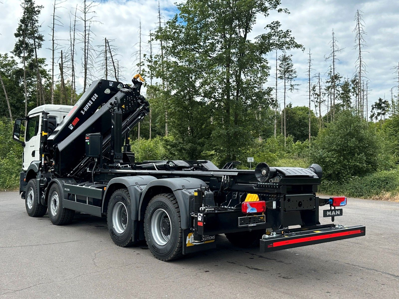MAN TGS 35.520 8x4 Abrollkipper + Kran HIAB 658E6 - Hook lift truck, Crane truck: picture 5 MAN TGS 35.520 8x4 Abrollkipper + Kran HIAB 658E6 - Hook lift truck, Crane truck: picture 5