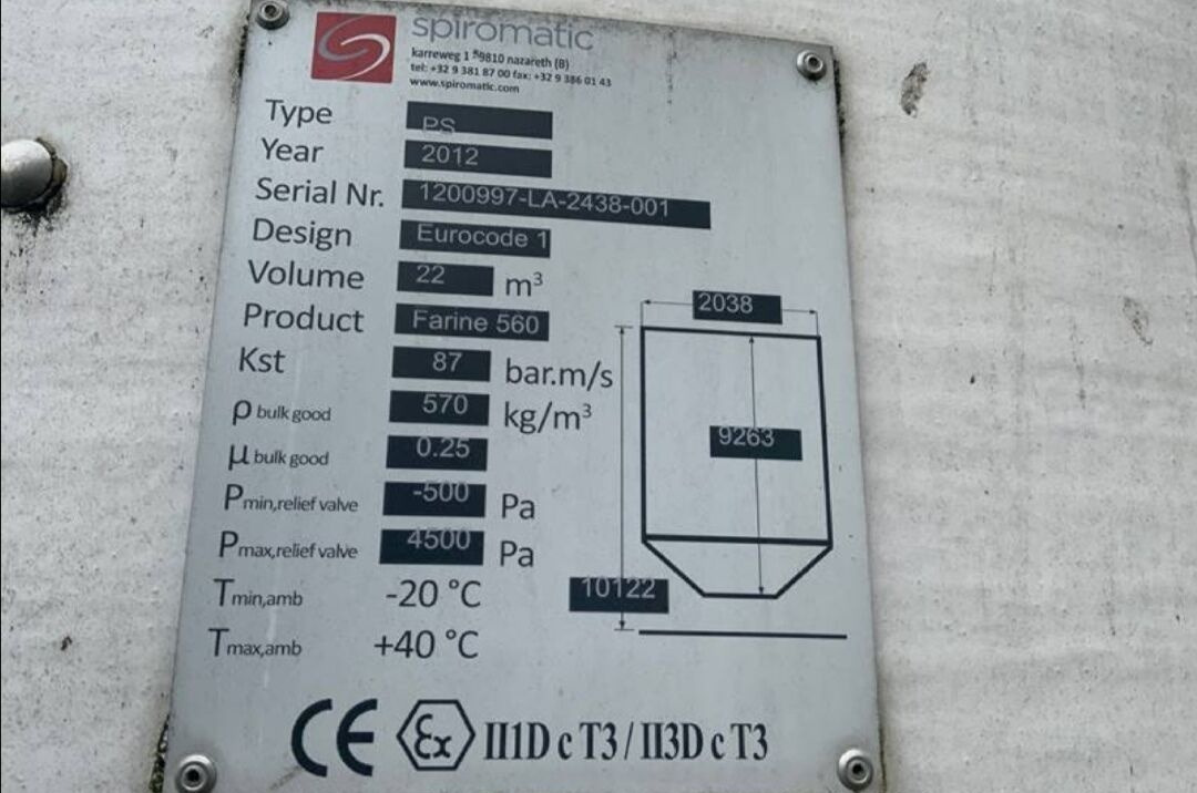 Spiromatic Silos - Bakery equipment: picture 4 Spiromatic Silos - Bakery equipment: picture 4