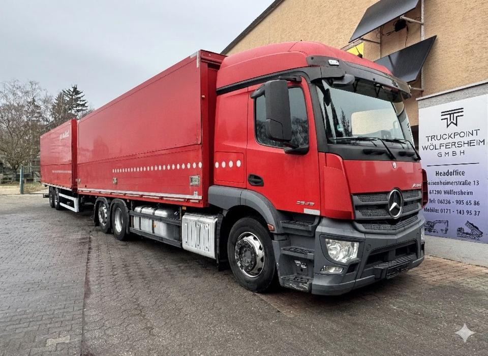 Mercedes-Benz Actros2543/Retarder/Lenk-Lift/2xAHK/Top-Zustand! - Box truck: picture 1 Mercedes-Benz Actros2543/Retarder/Lenk-Lift/2xAHK/Top-Zustand! - Box truck: picture 1