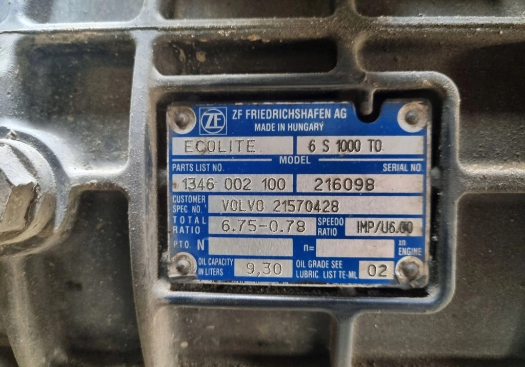 ZF MANUALNA RENAULT MIDLUM DXI GAMA D VOLVO FL 6S1000 TO - Gearbox: picture 2 ZF MANUALNA RENAULT MIDLUM DXI GAMA D VOLVO FL 6S1000 TO - Gearbox: picture 2