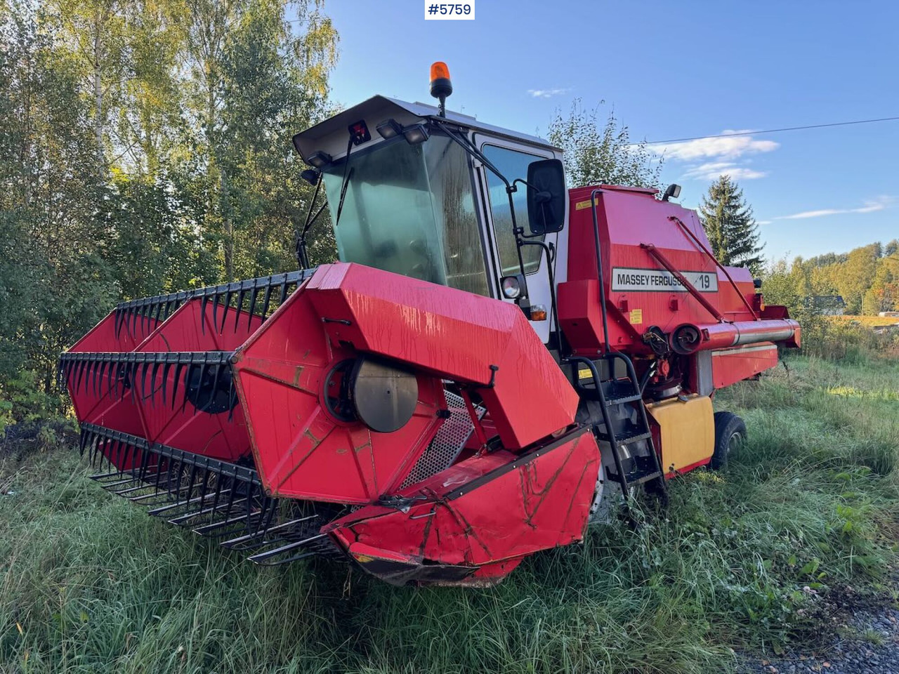 1995 Massey ferguson 19 - Combine harvester: picture 3 1995 Massey ferguson 19 - Combine harvester: picture 3