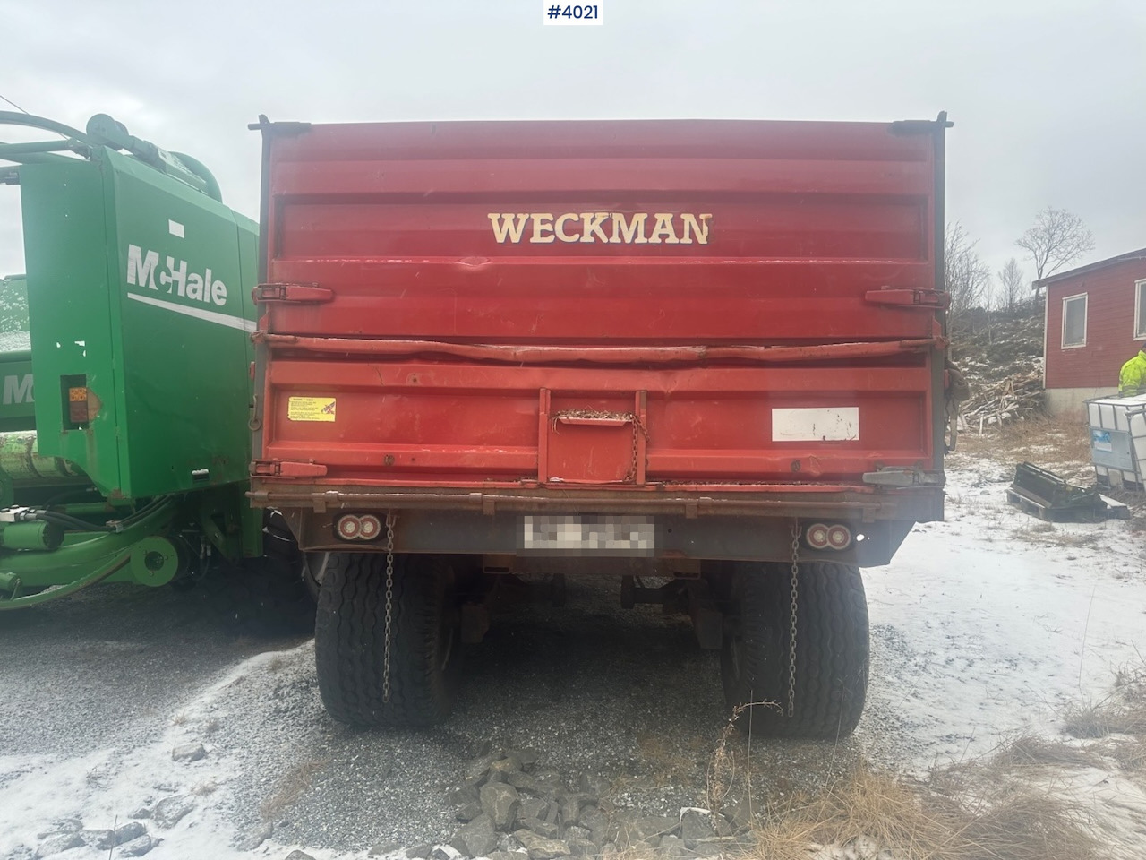 2006 Weckman WS120 traktorhenger m/ rundballegrinder og toppkarmer. - Farm trailer: picture 4 2006 Weckman WS120 traktorhenger m/ rundballegrinder og toppkarmer. - Farm trailer: picture 4