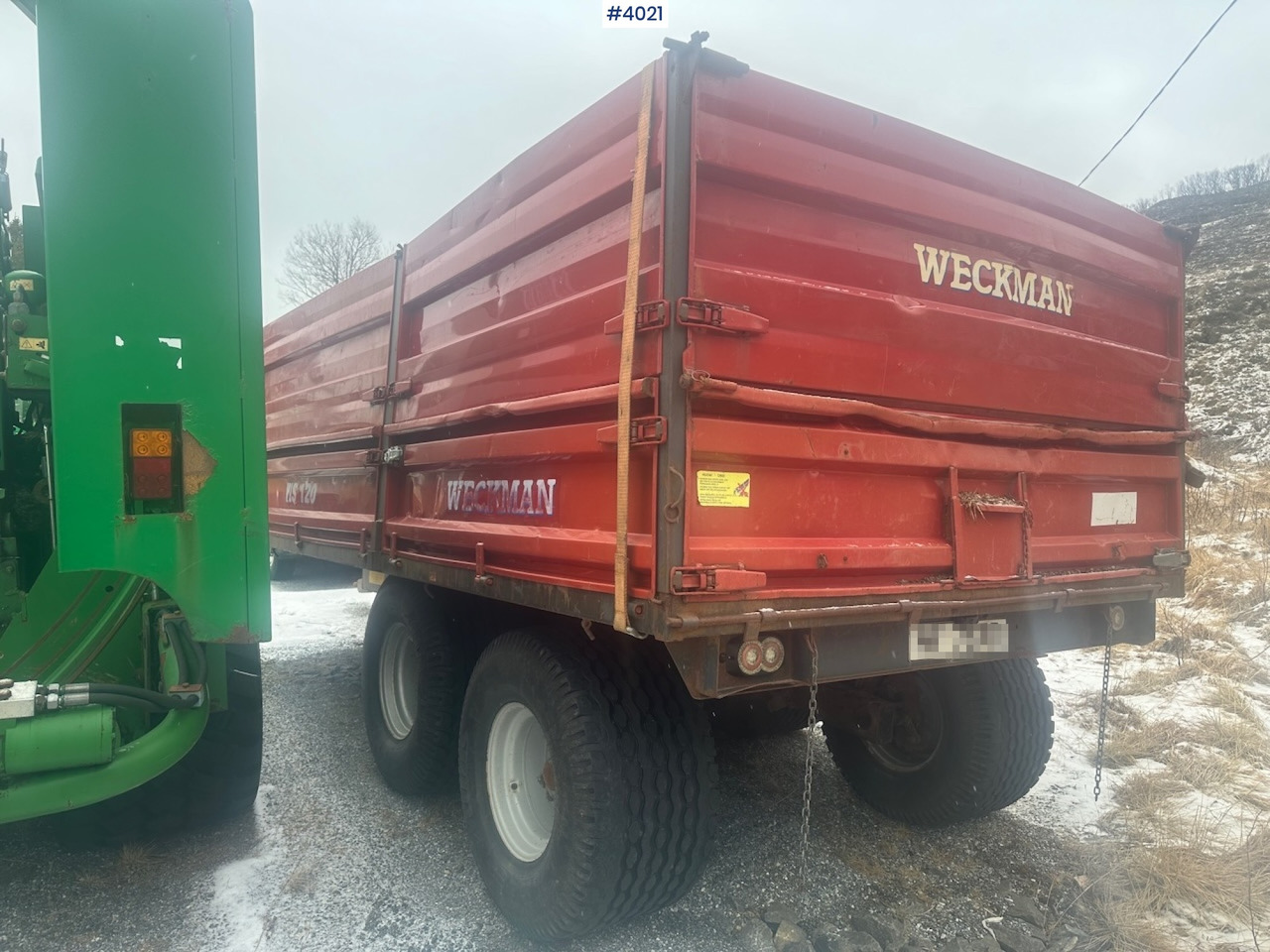 2006 Weckman WS120 traktorhenger m/ rundballegrinder og toppkarmer. - Farm trailer: picture 3 2006 Weckman WS120 traktorhenger m/ rundballegrinder og toppkarmer. - Farm trailer: picture 3