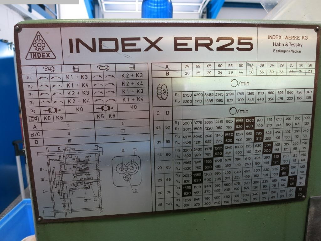 INDEX ER 25 - Metal lathe: picture 5 INDEX ER 25 - Metal lathe: picture 5