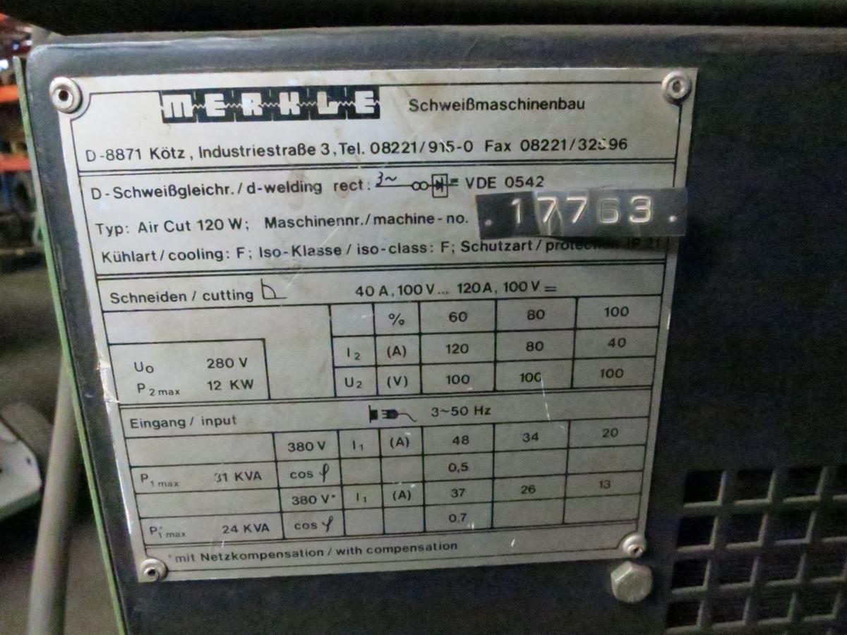 Merkle Air Cut 120W - Welding equipment: picture 3 Merkle Air Cut 120W - Welding equipment: picture 3