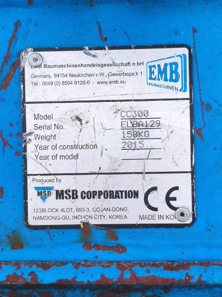 EMB CC300 - Demolition shears: picture 4 EMB CC300 - Demolition shears: picture 4