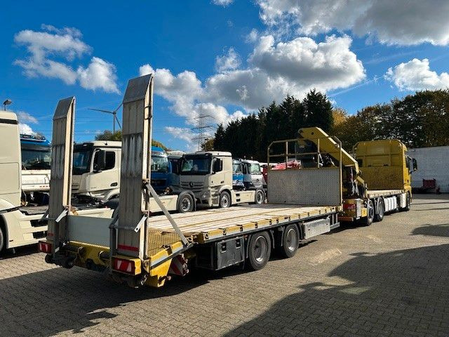 Low loader trailer Stehmann Tandem mit Rampen + 6x Containerverrieg: picture 1