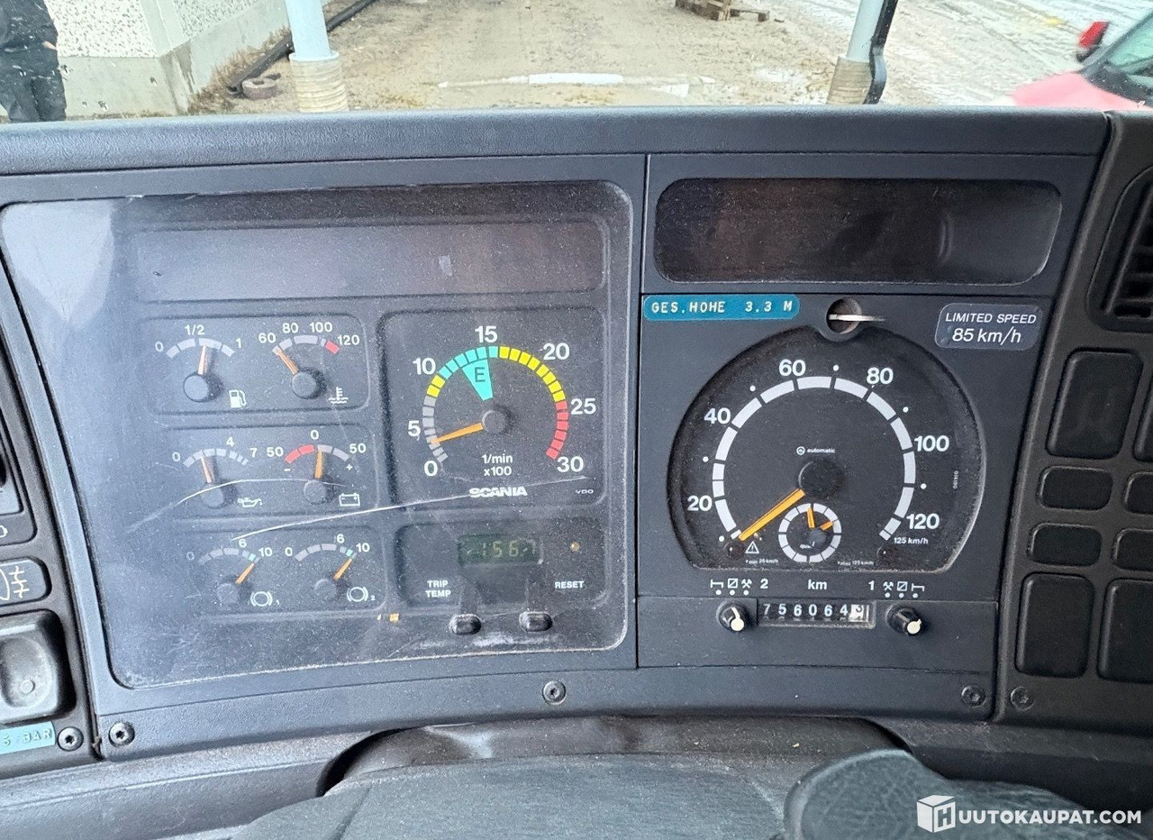 Dropside/ Flatbed truck, Crane truck Scania G94 260 hp, 4x2, with HIAB crane and aluminium-sided flatbed, 2001, Kurikka: picture 19