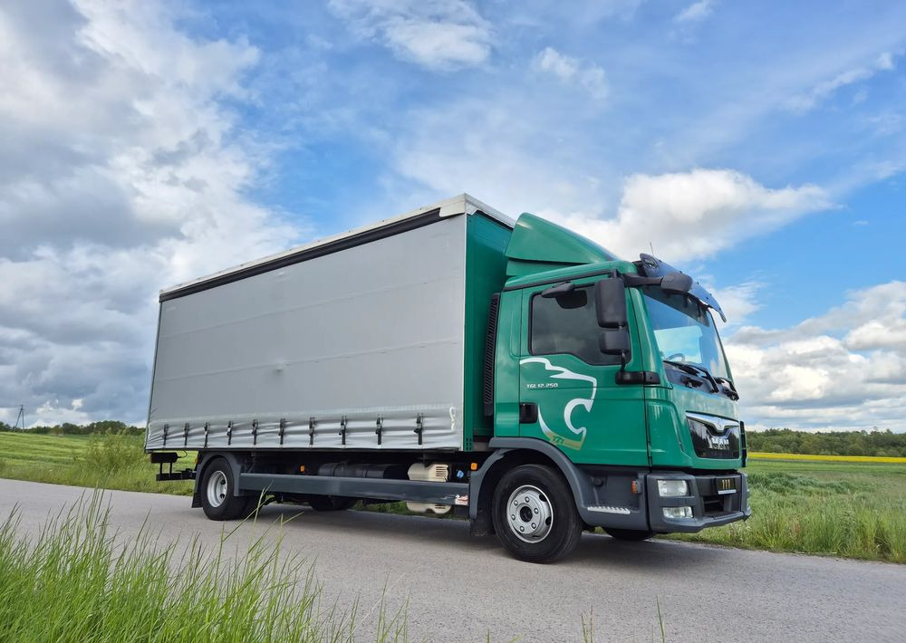 Curtainsider truck MAN TGL 12.250 6.2m AUTOMAT KLIMA z Niemiec ESP nowe opony EURO 6 / 4.75 rozstaw / zawiesie na wózek widłowy / TOP STAN / okazja nauka jazdy MOŻLIWOŚĆ DOSTOSOWANIA 12t: picture 14